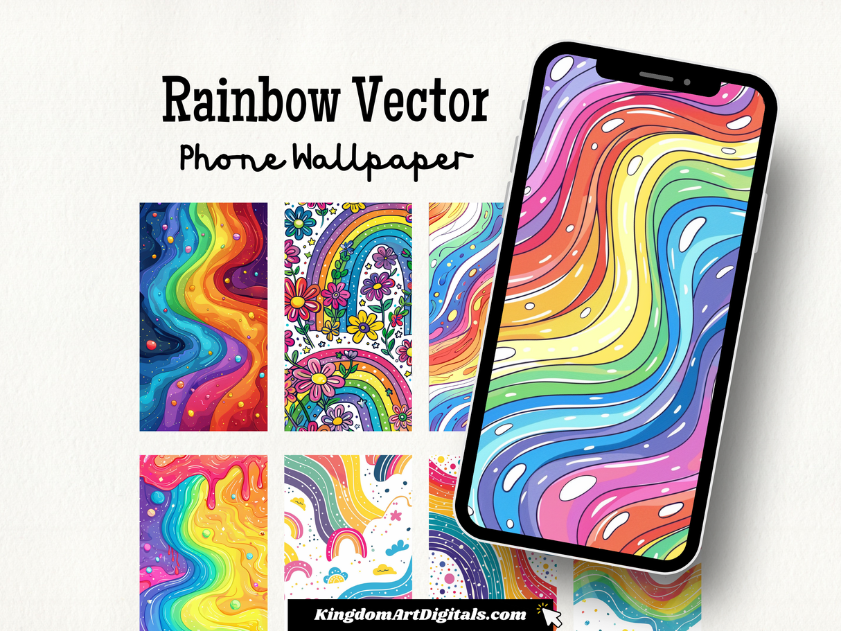 Rainbow Vector Phone Wallpapers