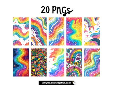 Rainbow Vector Phone Wallpapers