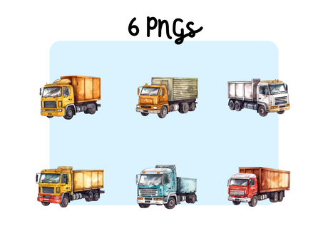 Truck Clipart Set PNG