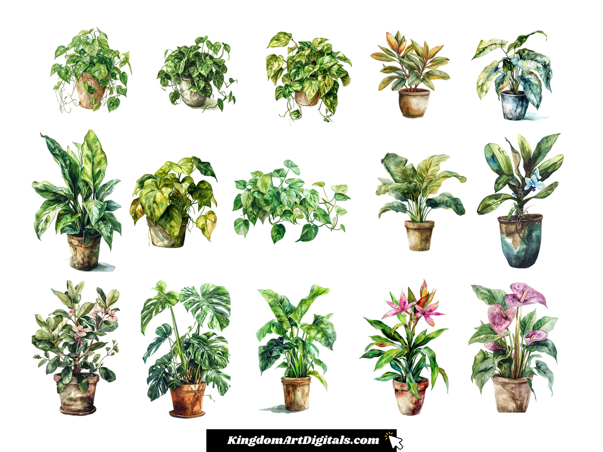 a bunch of potted plants sitting on top of each other