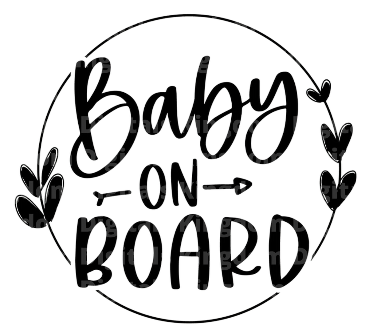 Baby on Board SVG Cut File