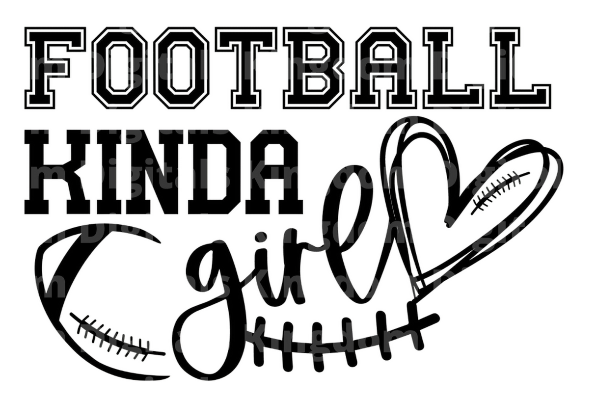 Football kinda girl SVG Cut File