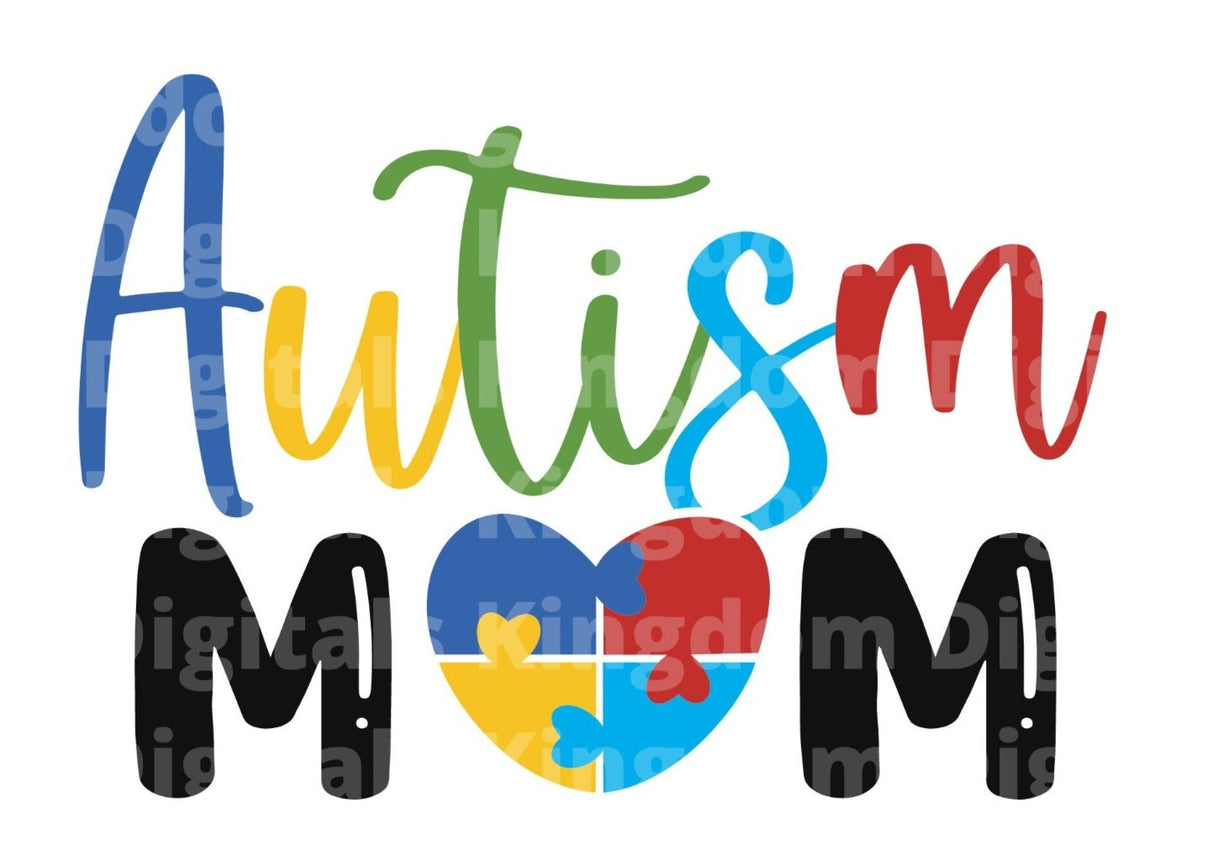 Autism Mom SVG Cut File