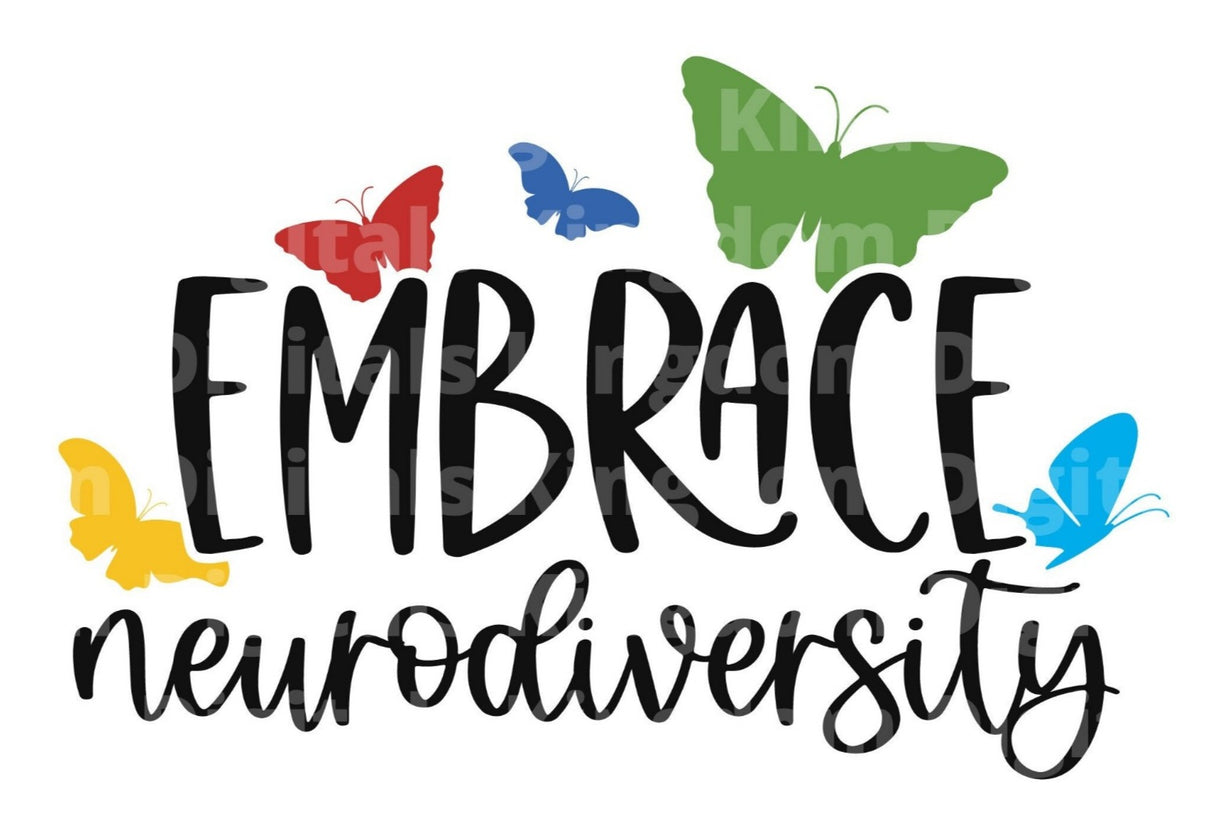 Embrace Neurodiversity bSVG Cut File