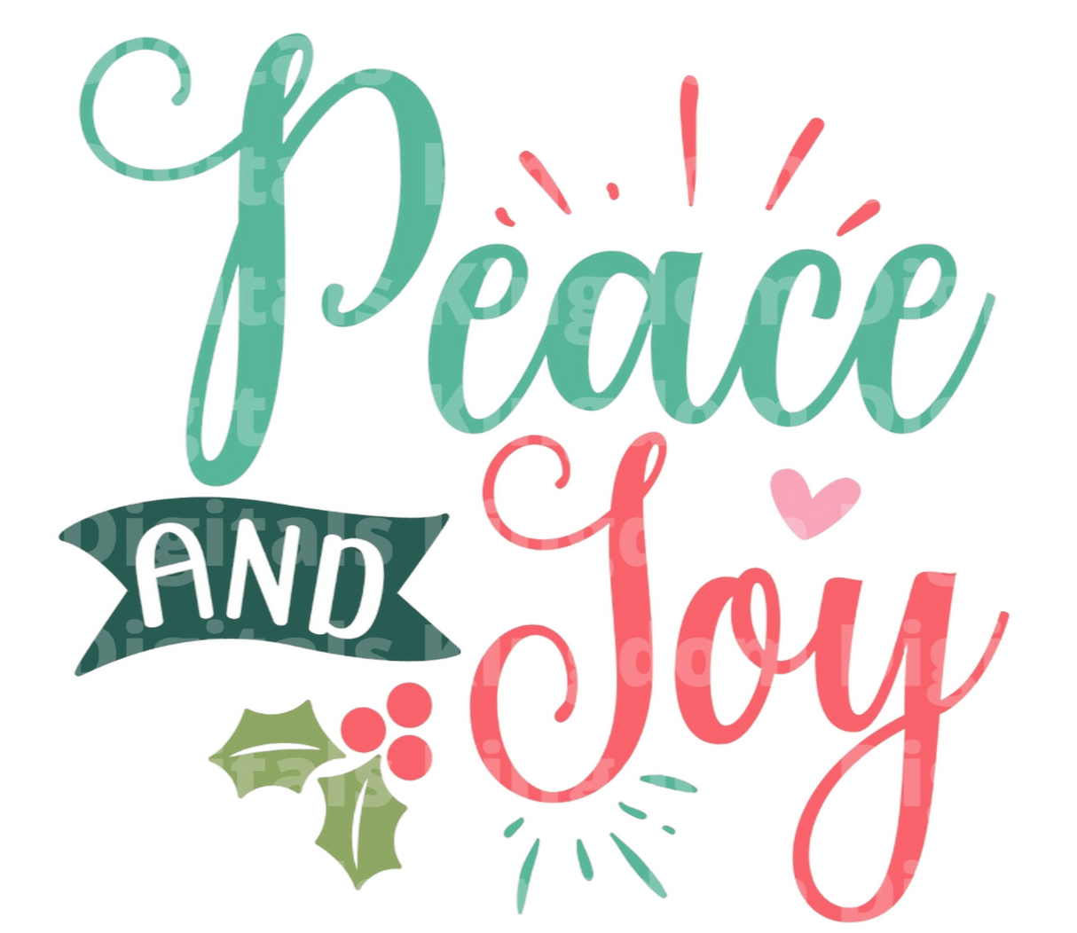 Peace & joy SVG Cut File
