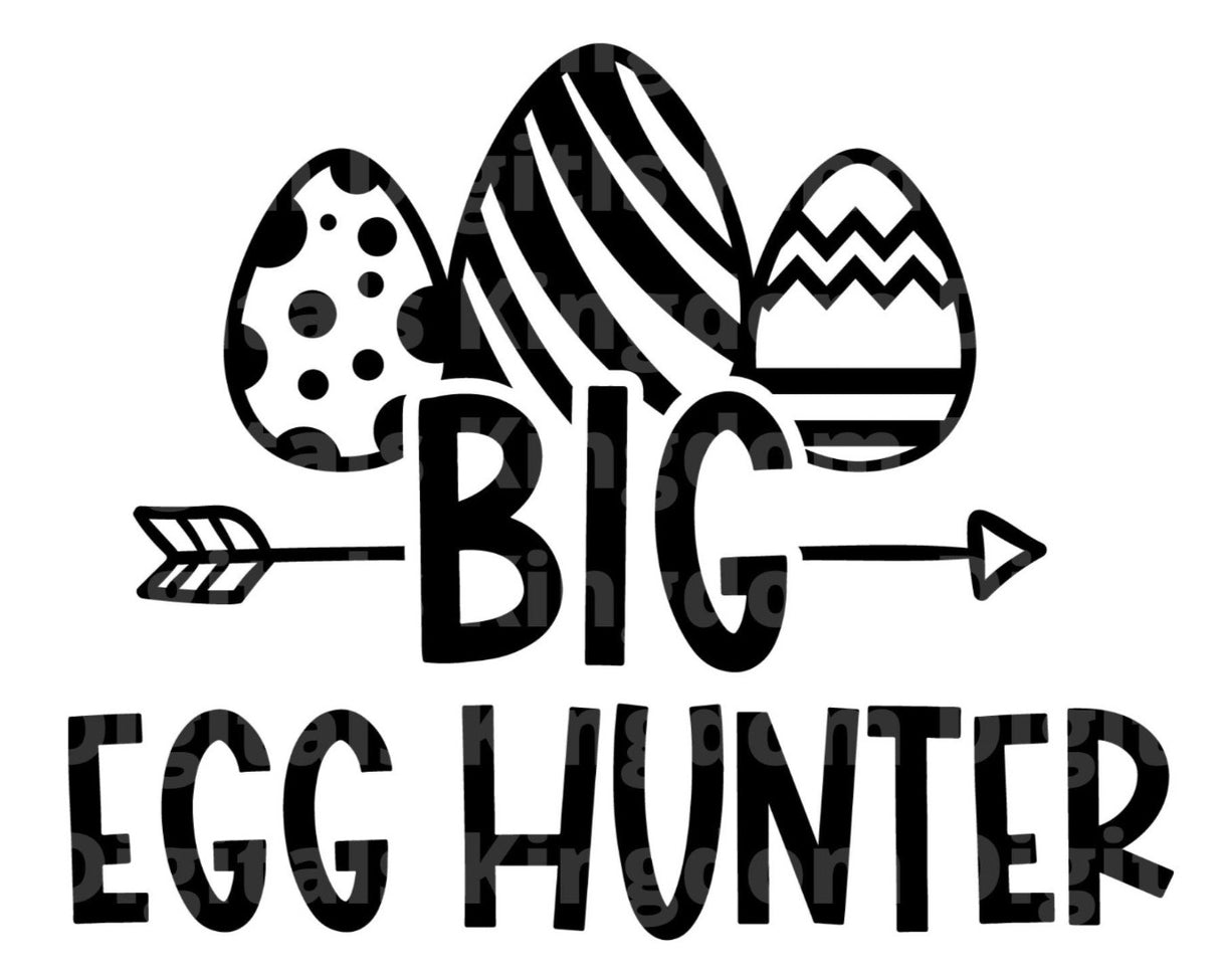 Big Egg Hunter SVG Cut File