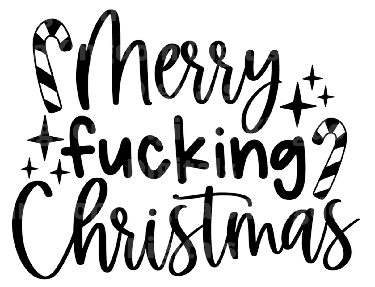Merry Fucking Christmas SVG Cut File