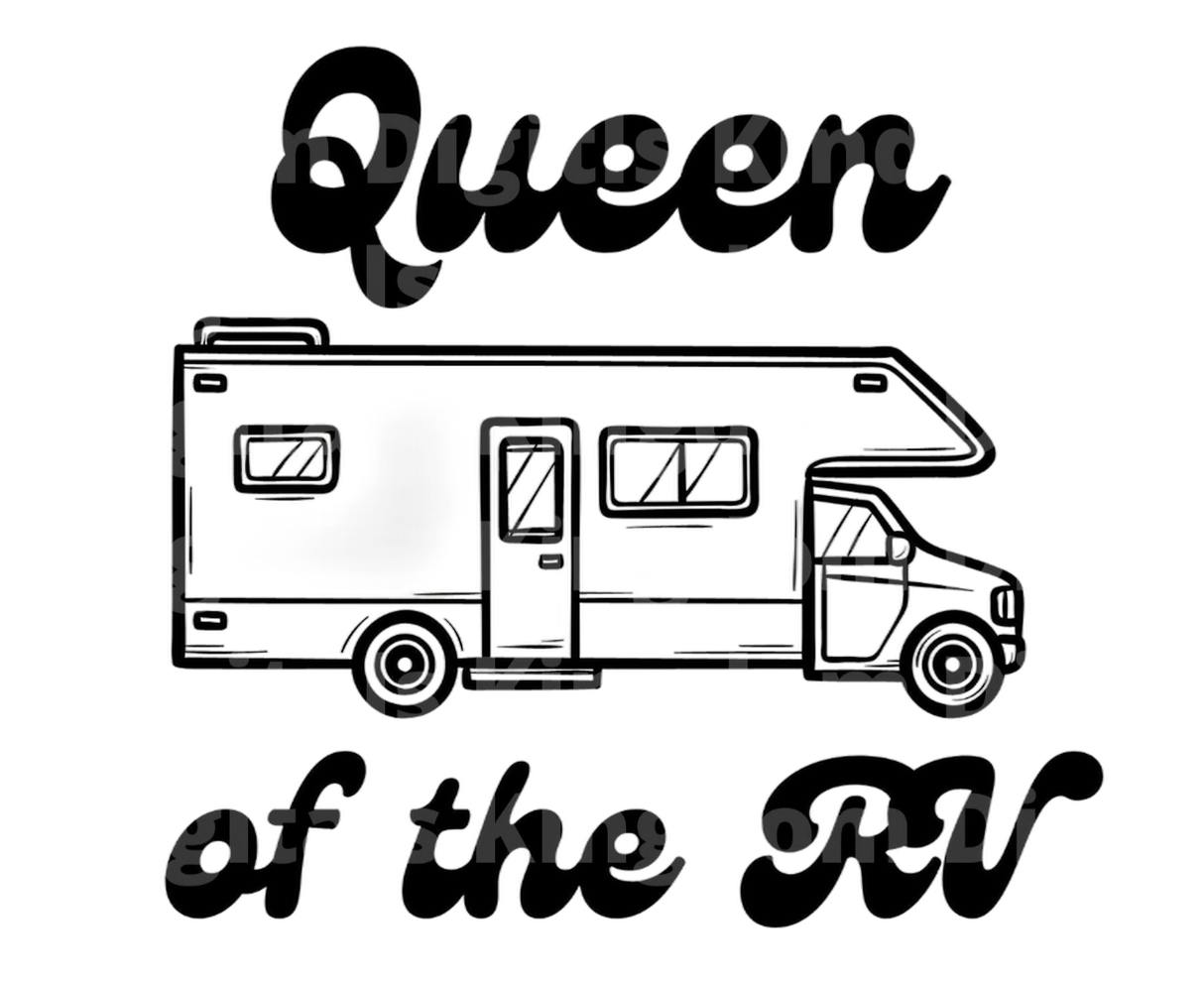 Queen Of The RV SVG Cut File