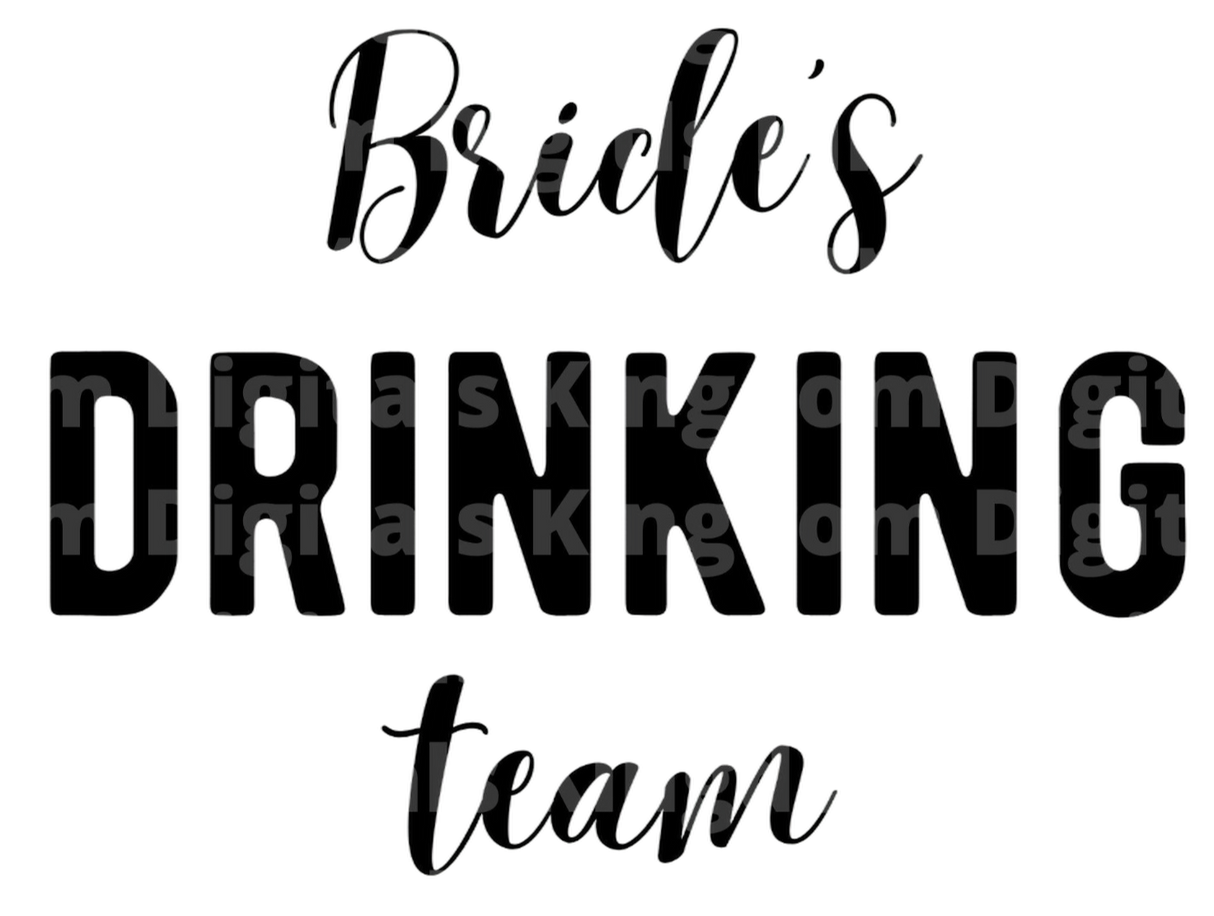 Brides Drinking Team SVG Cut File
