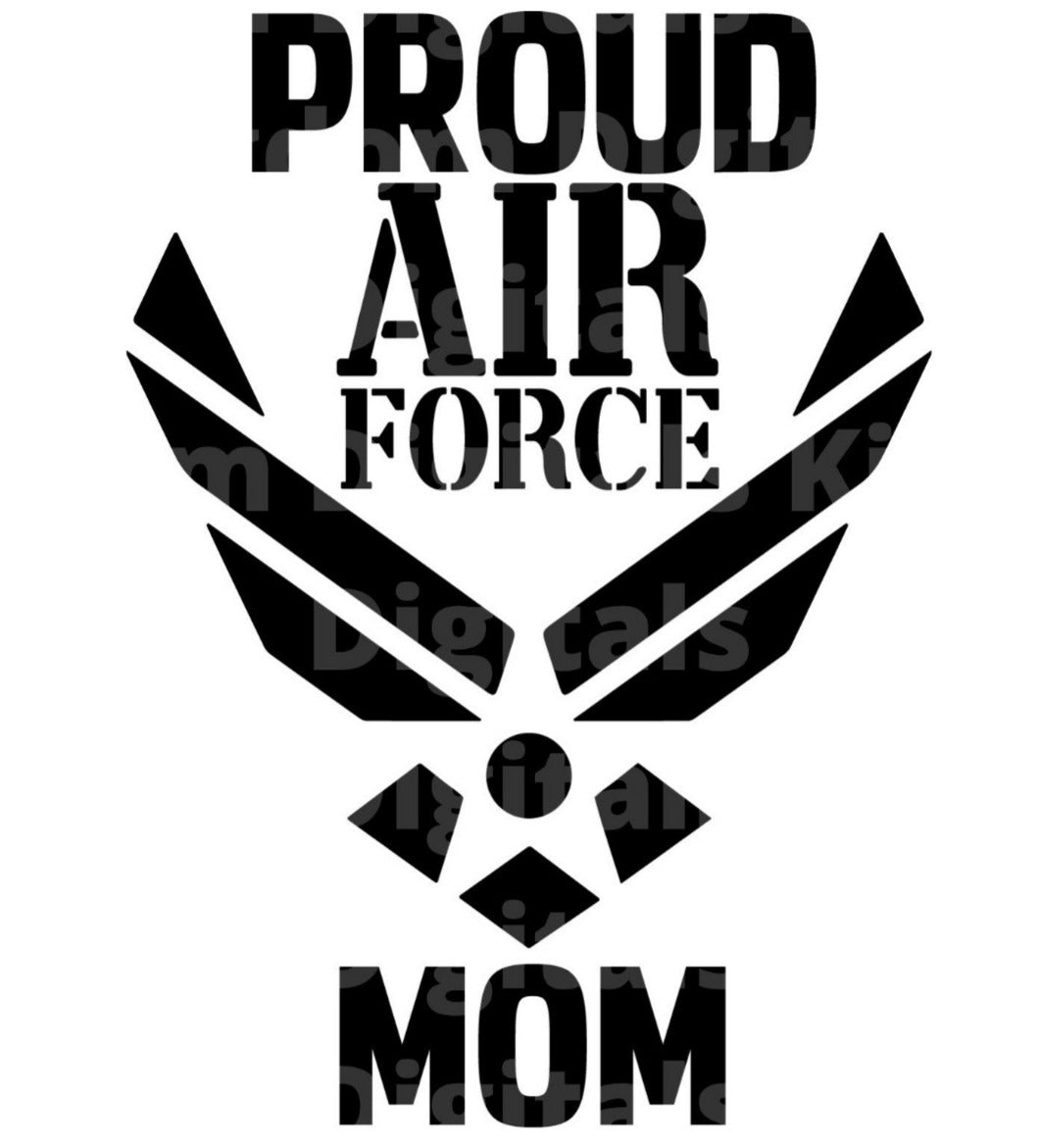 Proud Air Force Mom SVG Cut File