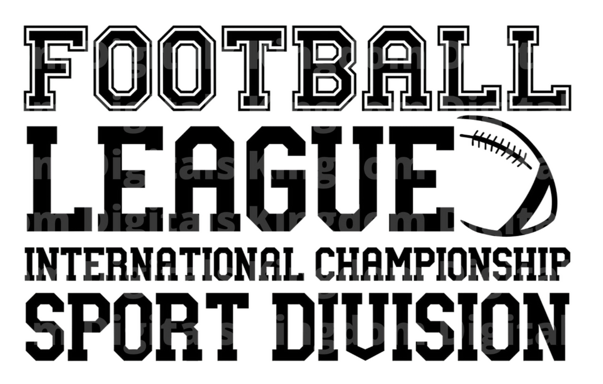 Football League International Championship Sport Division SVG Cut File