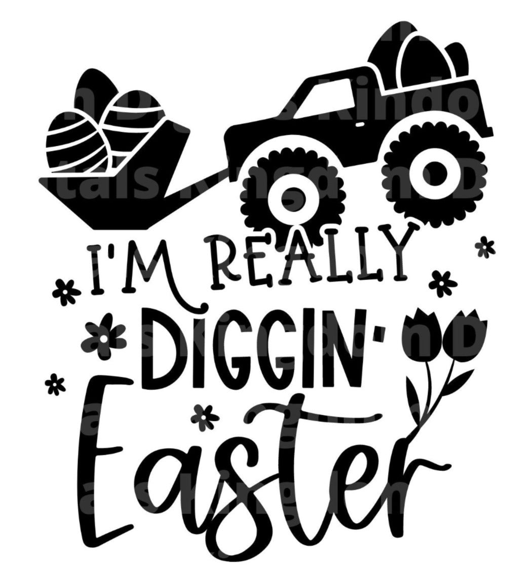 Im Really Digging Easter SVG Cut File