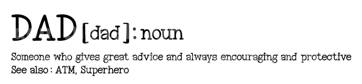 Dad Definition Protective SVG Cut File