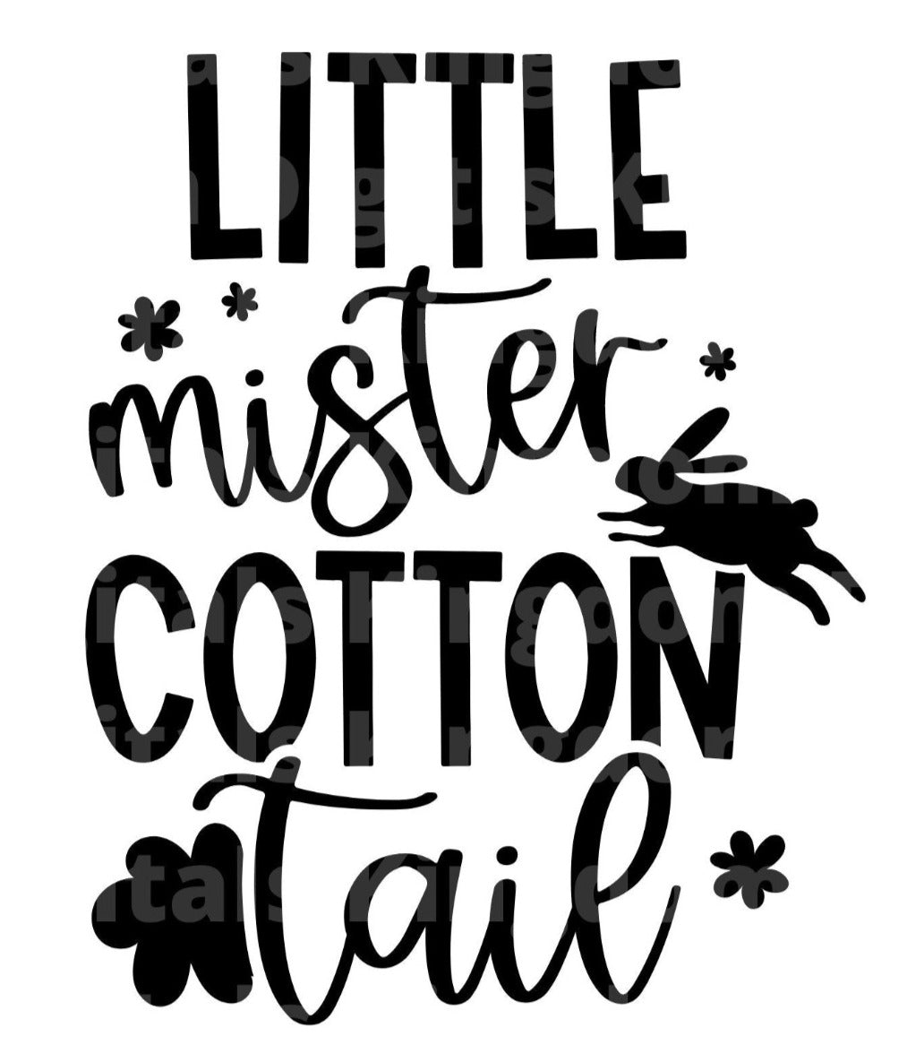 Little Mister Cotton Tail SVG Cut File