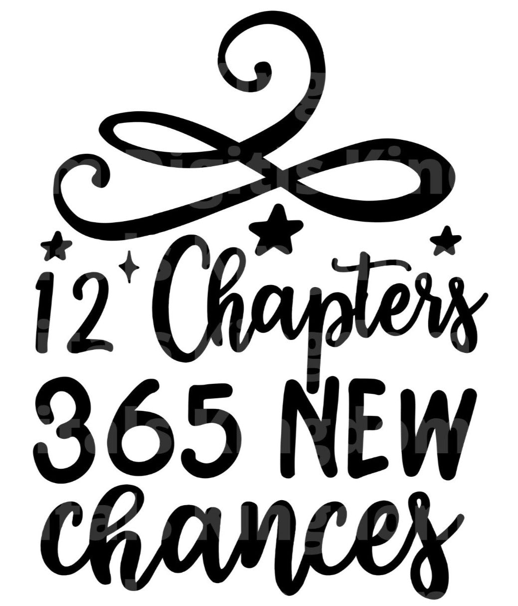 12 Chapters 365 New Chances SVG Cut File