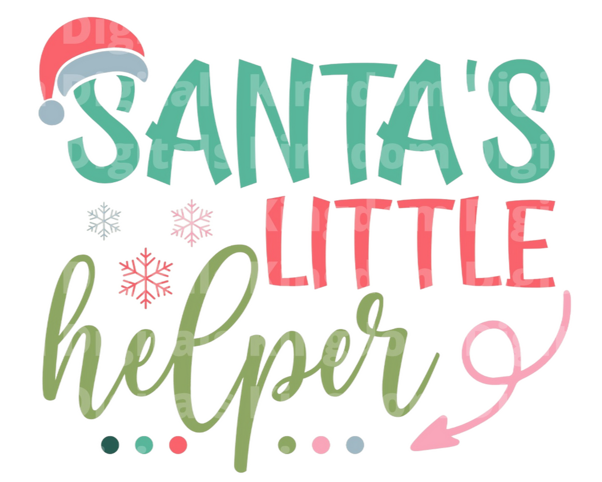 Santa's little helper SVG Cut File