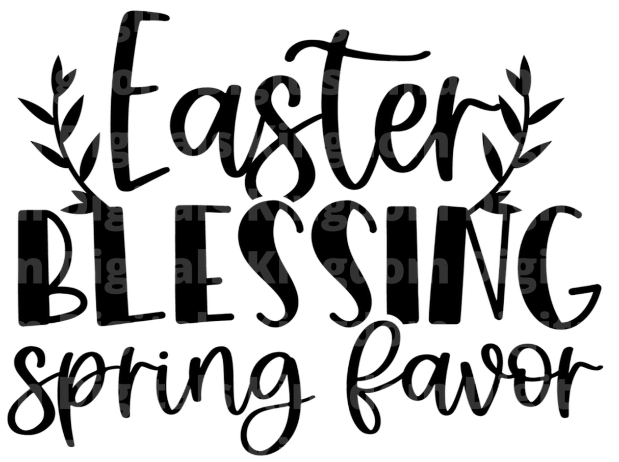 Easter Blessings Spring Favor SVG Cut File