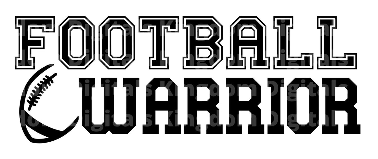 Football Warrior SVG Cut File
