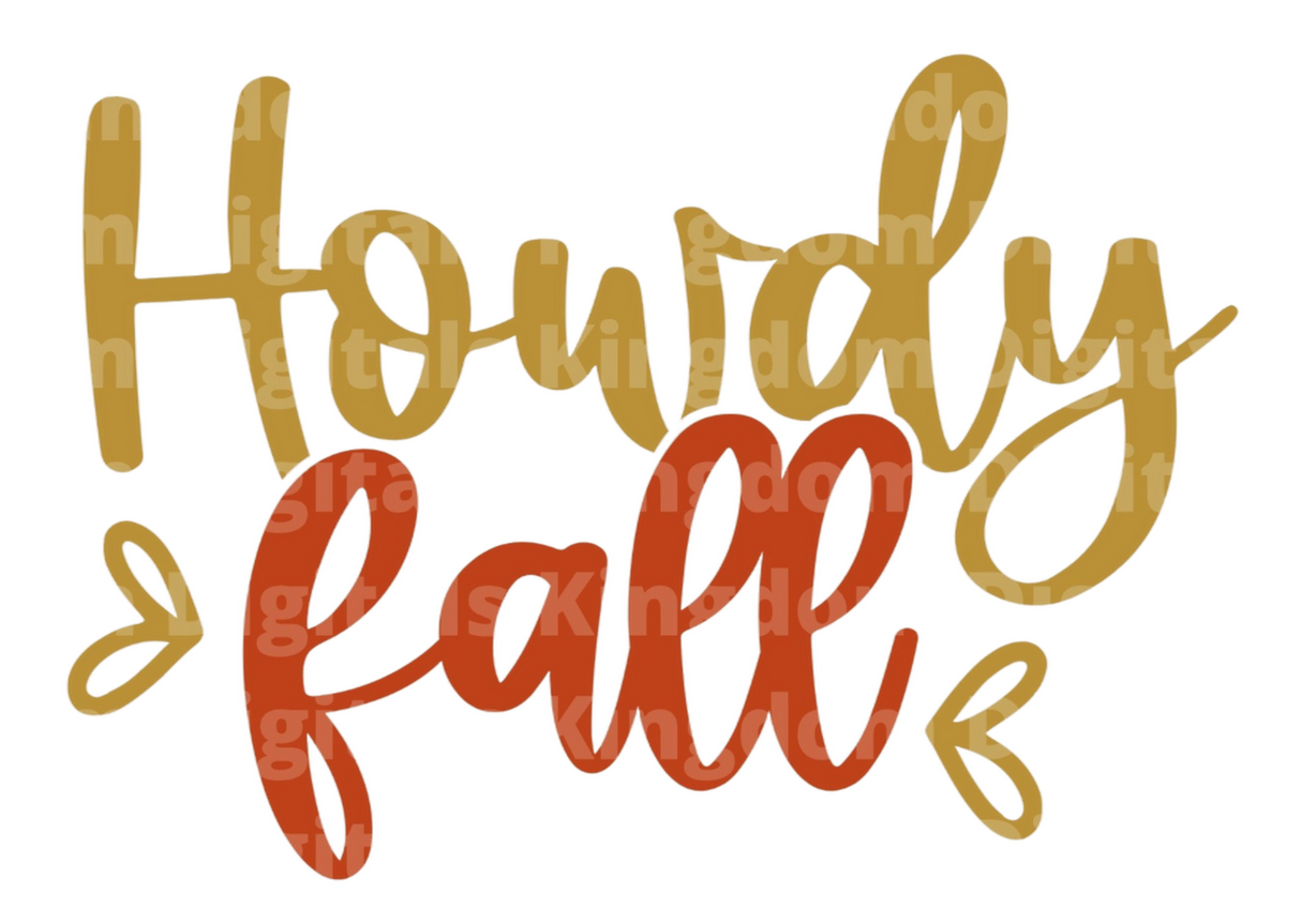 Howdy Fall SVG Cut File