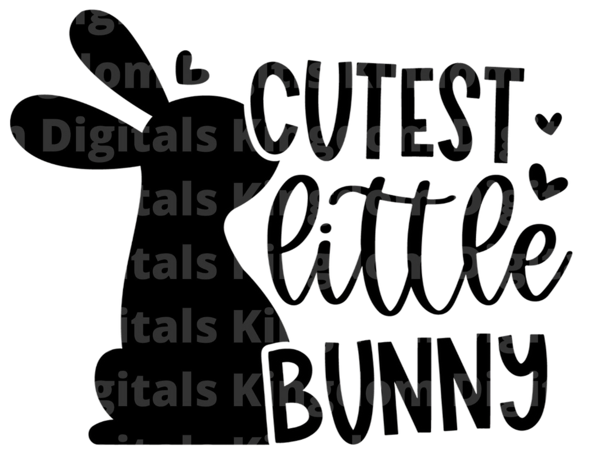 Cutest Little Bunny SVG Cut File