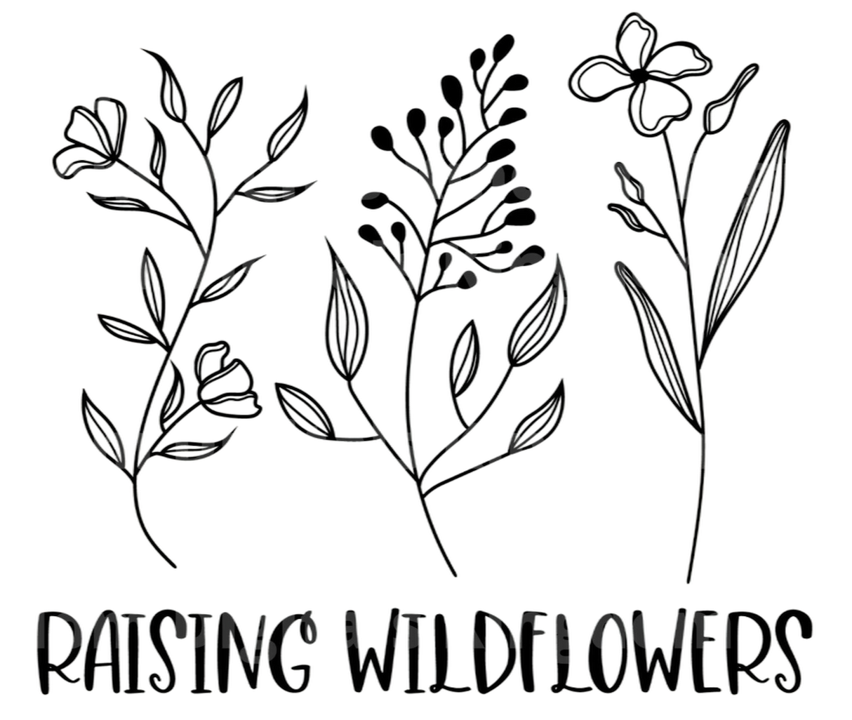 Raising Wildflowers SVG Cut File
