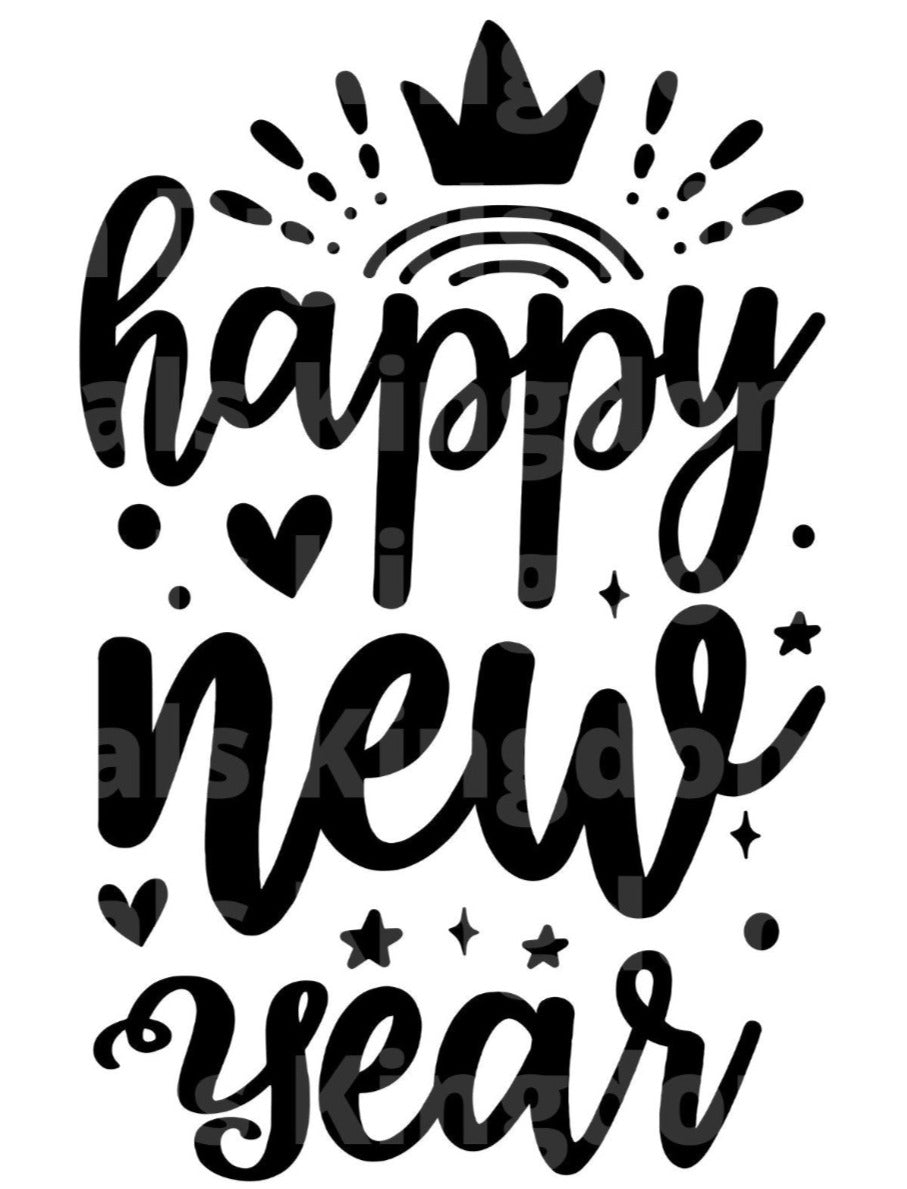 Happy New Year SVG Cut File