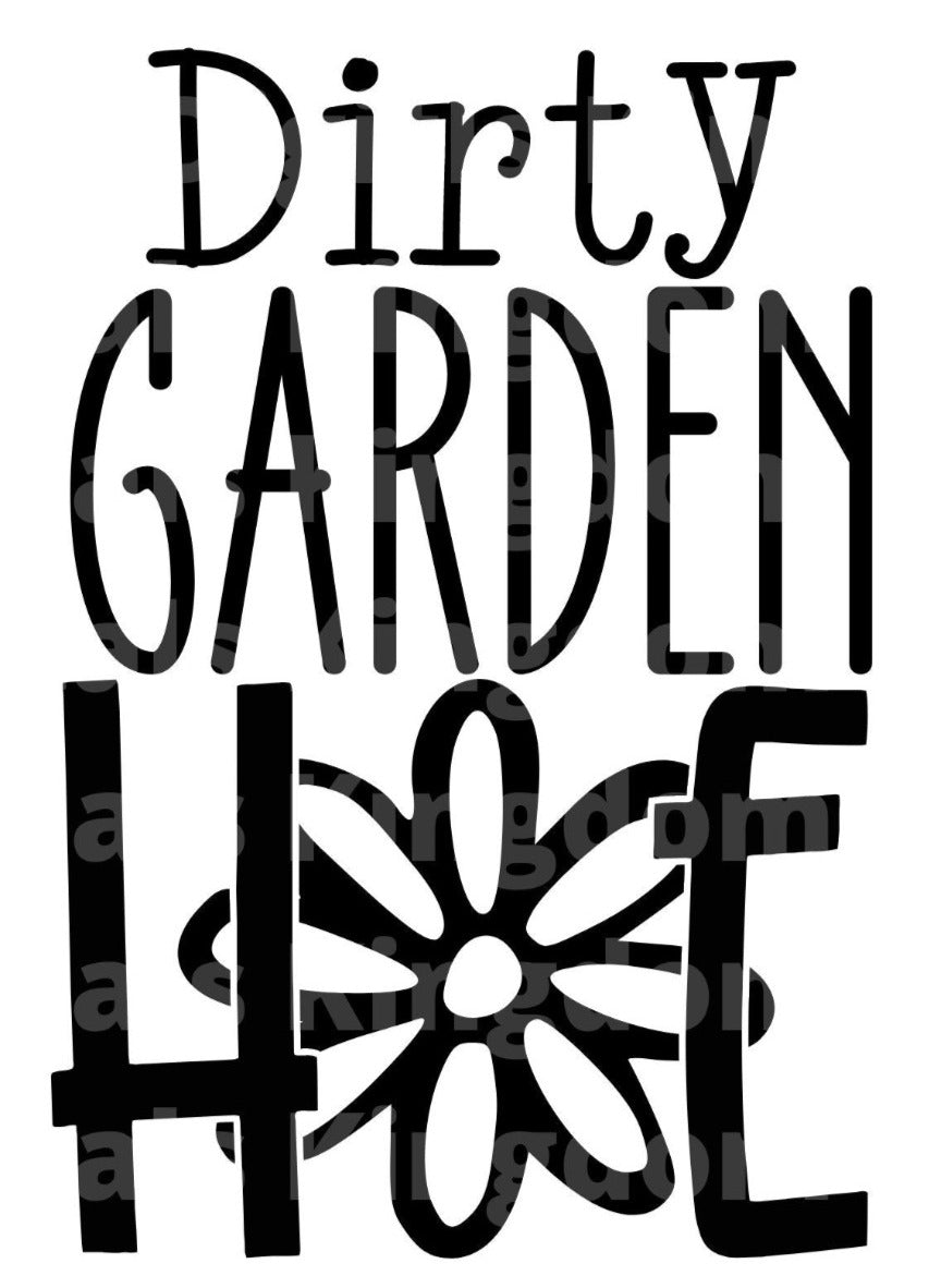 Dirty Garden Hoe SVG Cut File