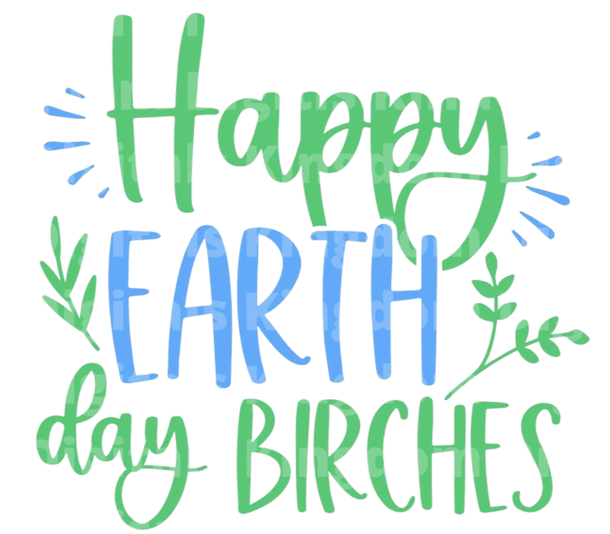 Happy Earthday Birches SVG Cut File