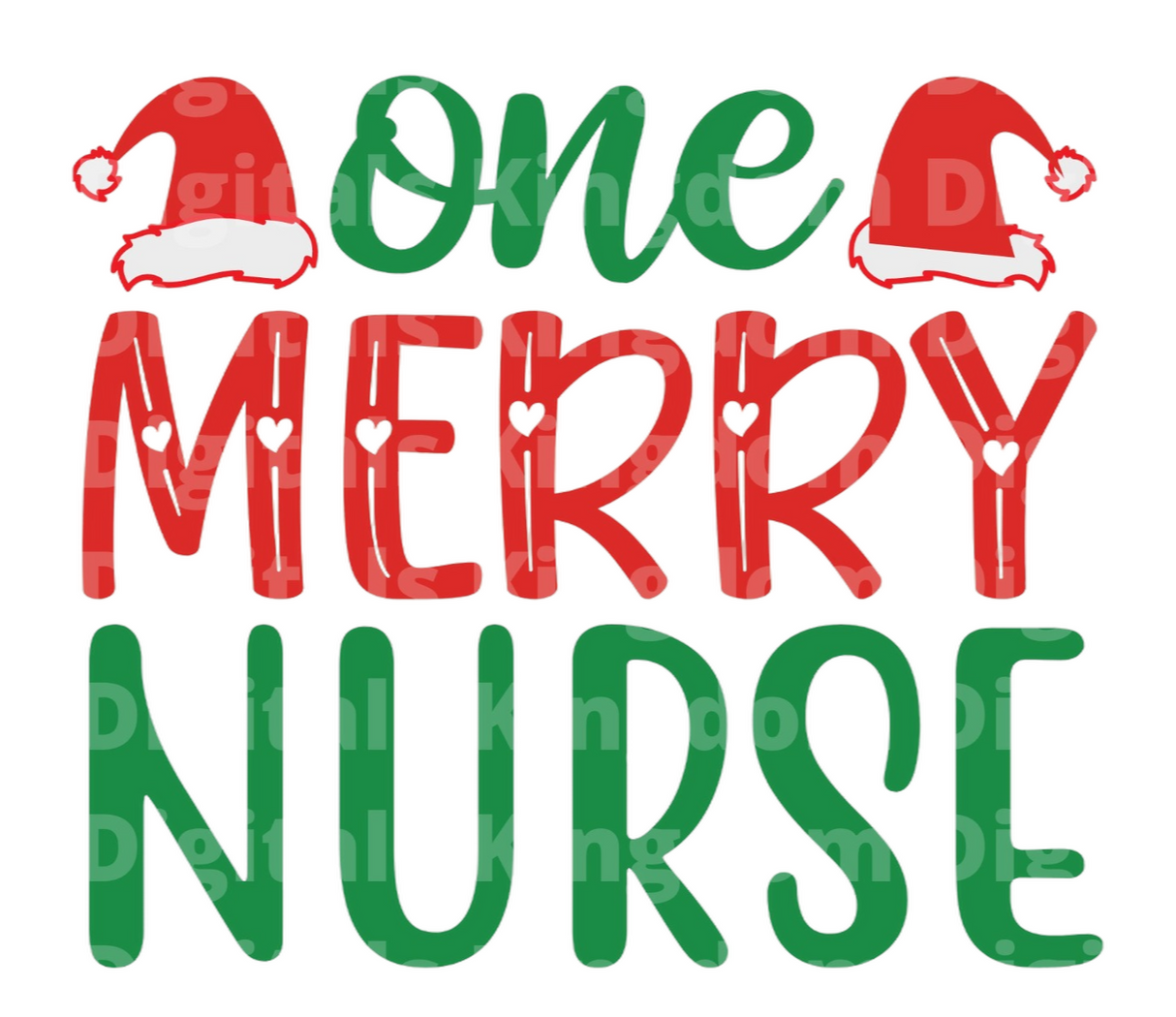 One Merry Nurse SVG Cut File
