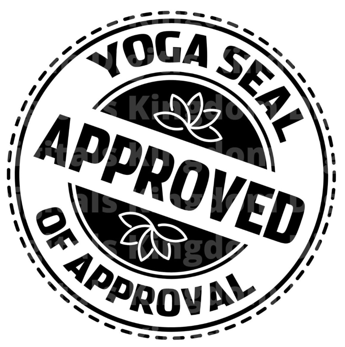 Yoga Seal Of Approval SVG Cut File
