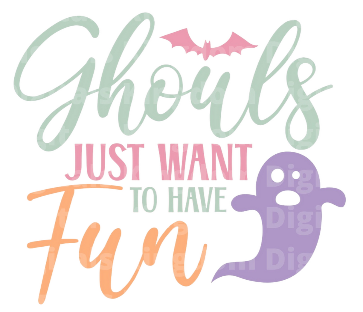 Ghouls just want to have fun SVG Cut File