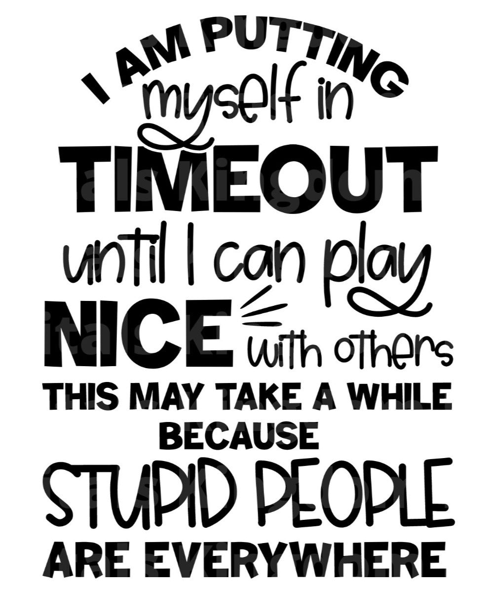 I am putting myself in timeout  SVG Cut File