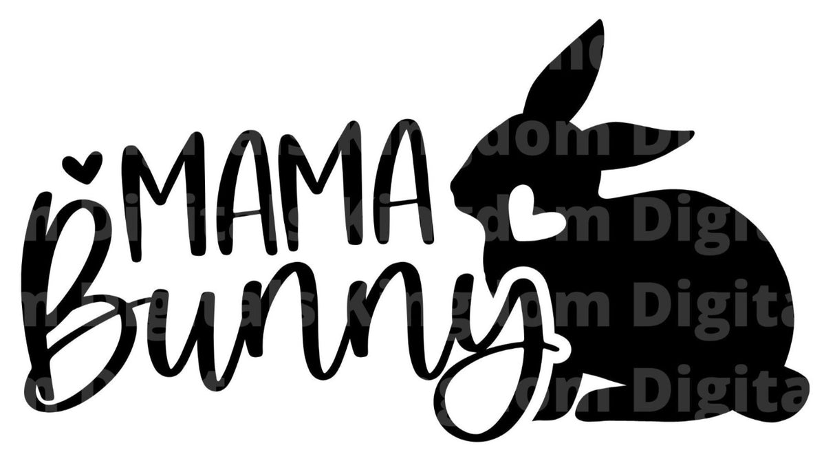 Mama Bunny SVG Cut File