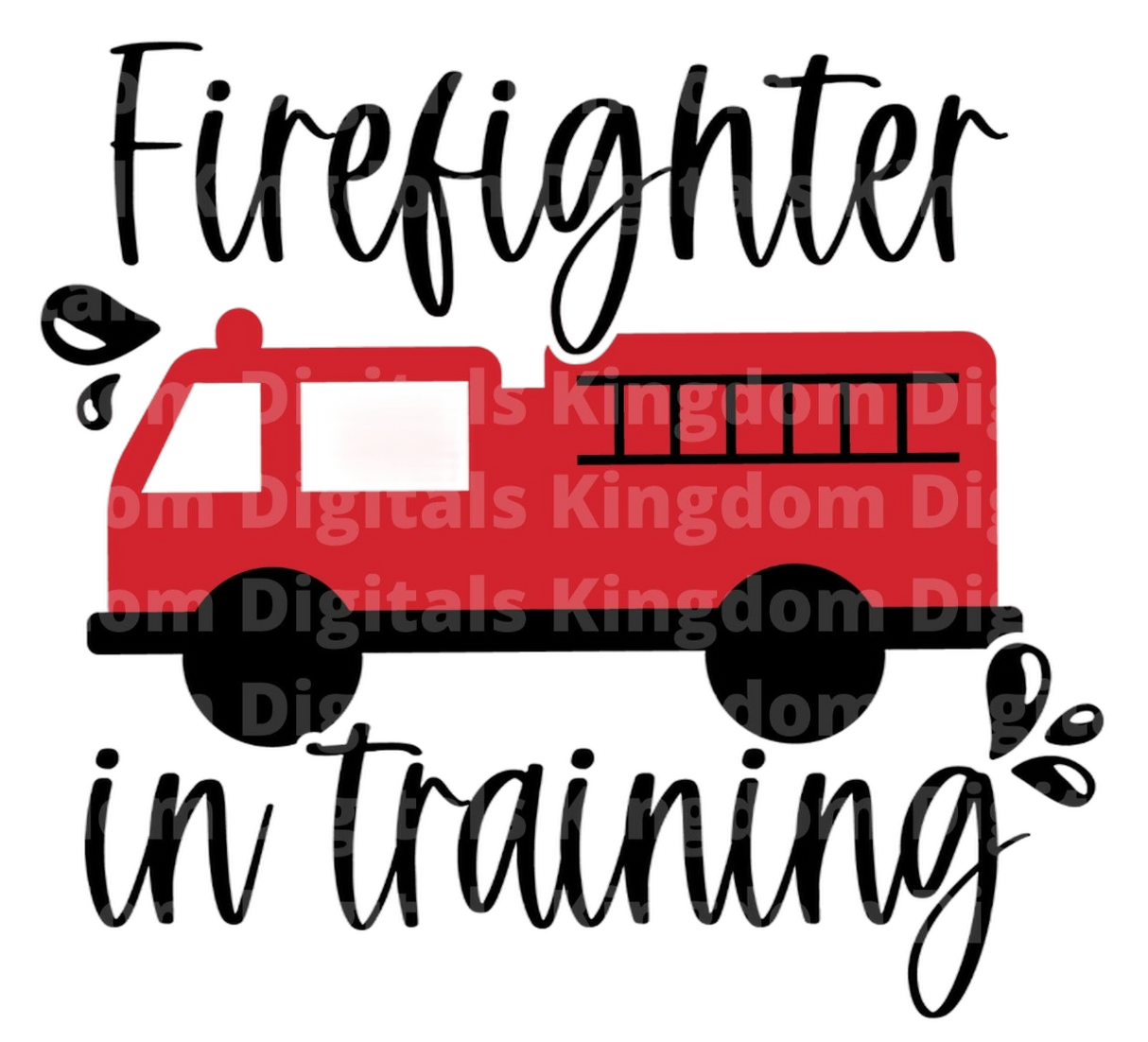 Firefighter In Training SVG Cut File