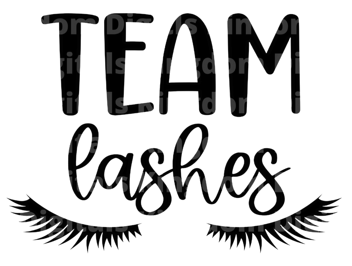 Team Lashes SVG Cut File