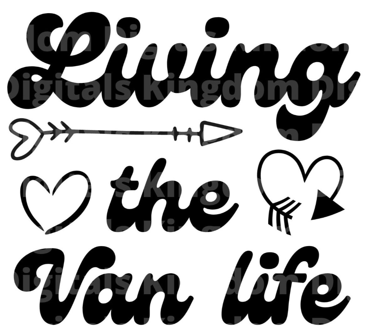 Living The Van Life SVG Cut File