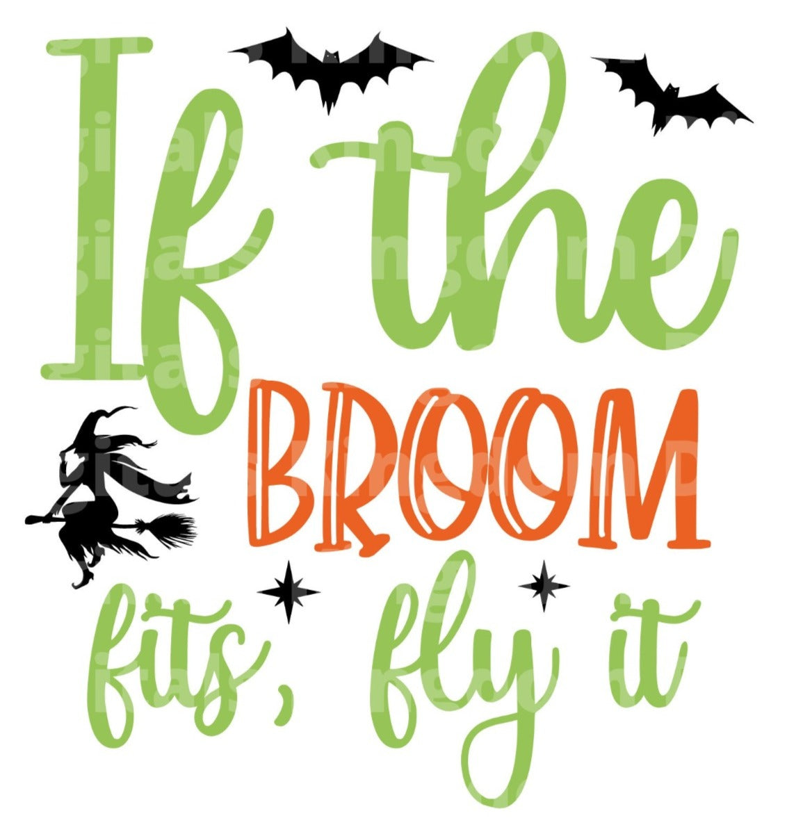 If the broom fits fly it SVG Cut File