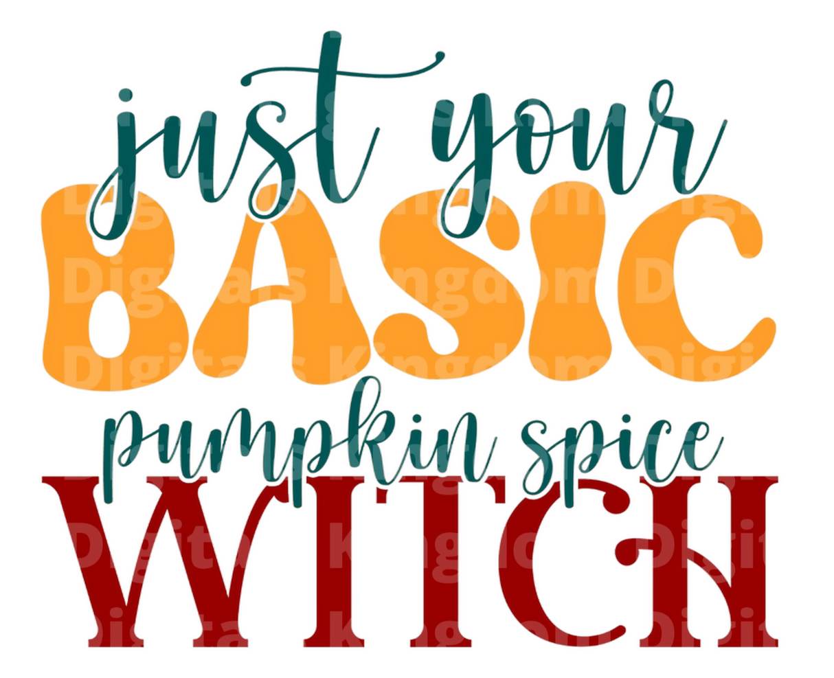 Just your basic pumpkin spice witch SVG Cut File