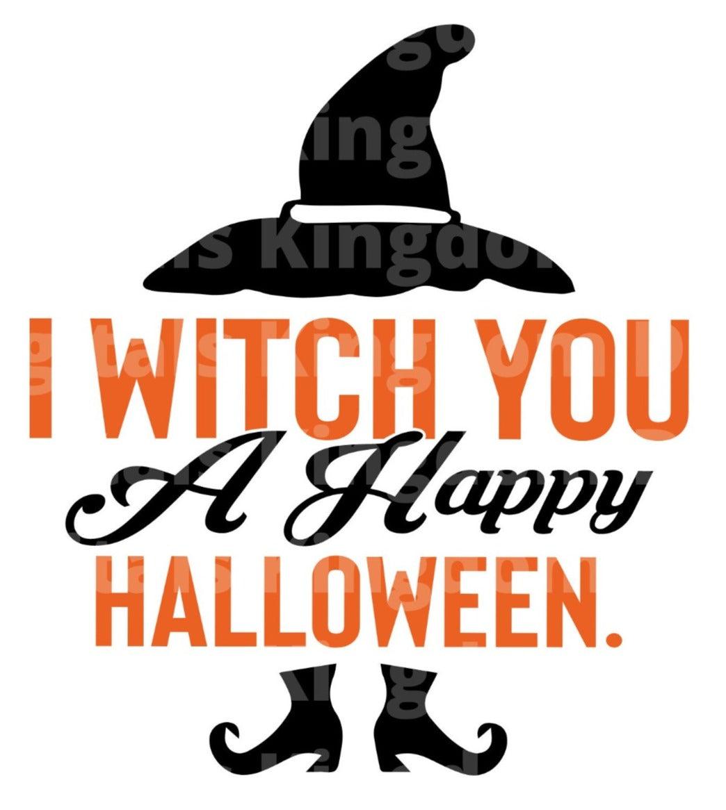 I witch you a Happy Halloween. SVG Cut File