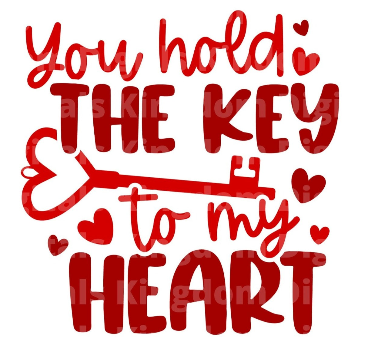 You Hold the Key To My Heart SVG Cut File