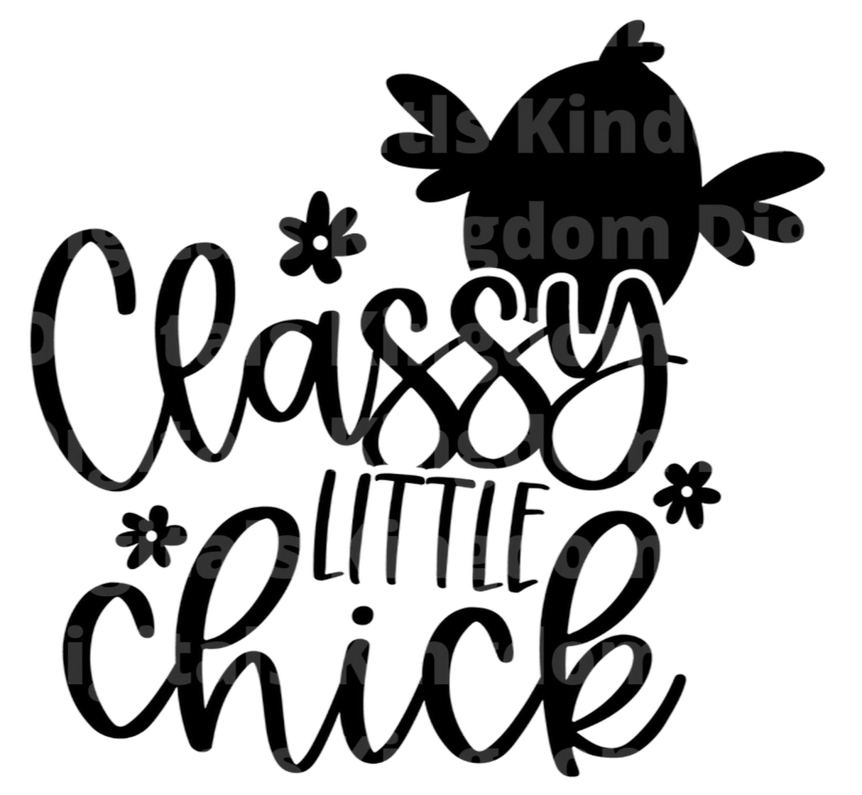 Classy Little Chick SVG Cut File