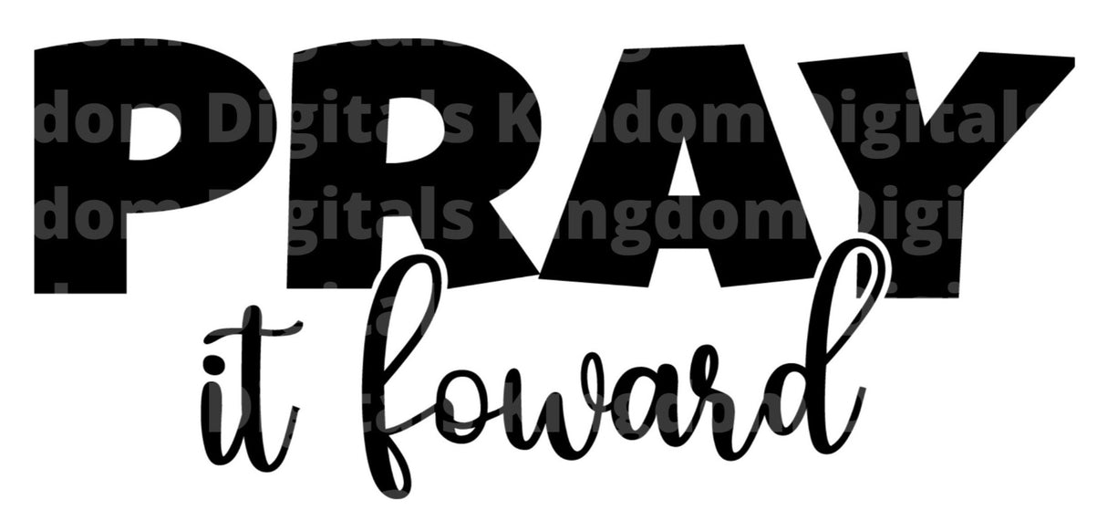 Pray It Forward SVG Cut File