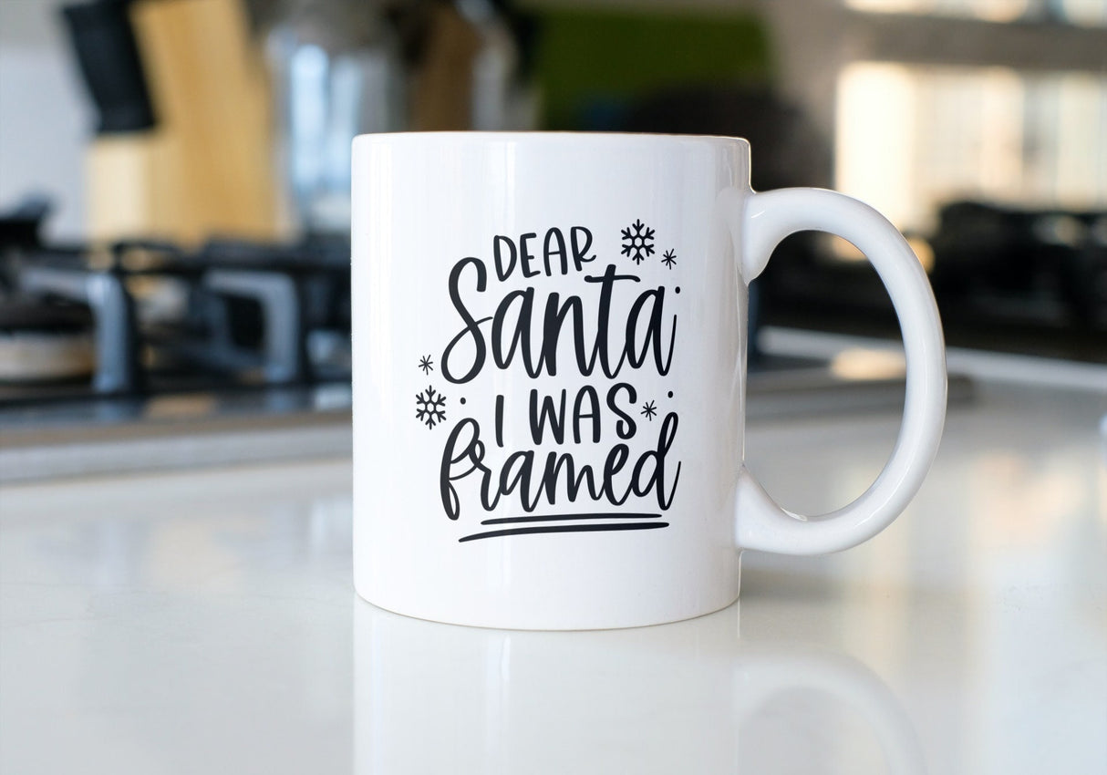 Dear Santa I Was Framed SVG Cut File