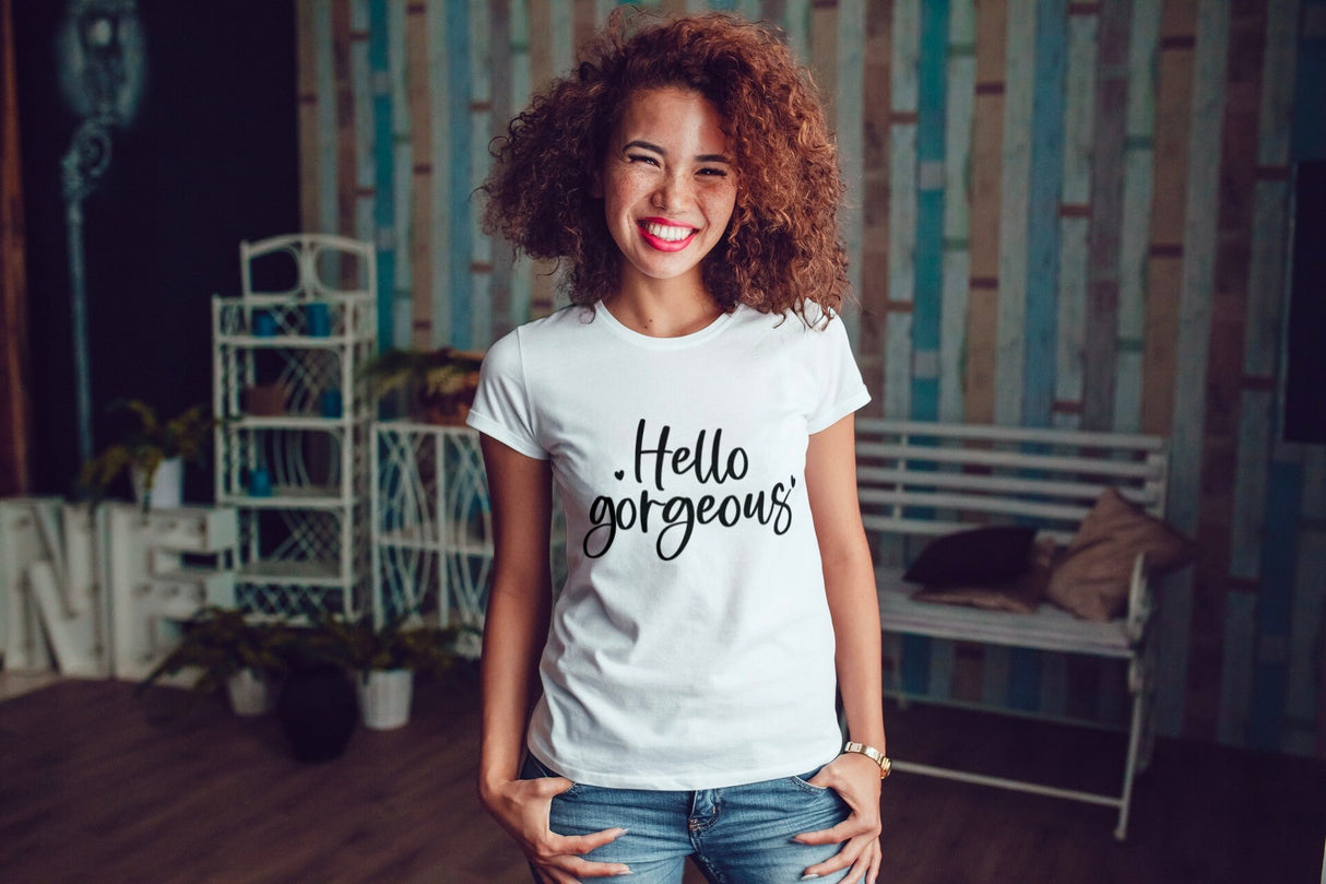 Hello Gorgeous SVG Cut File