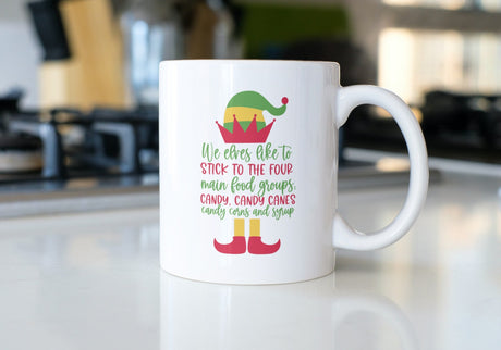 We Elves Like to Stick To the Four Main Food Groups SVG Cut File