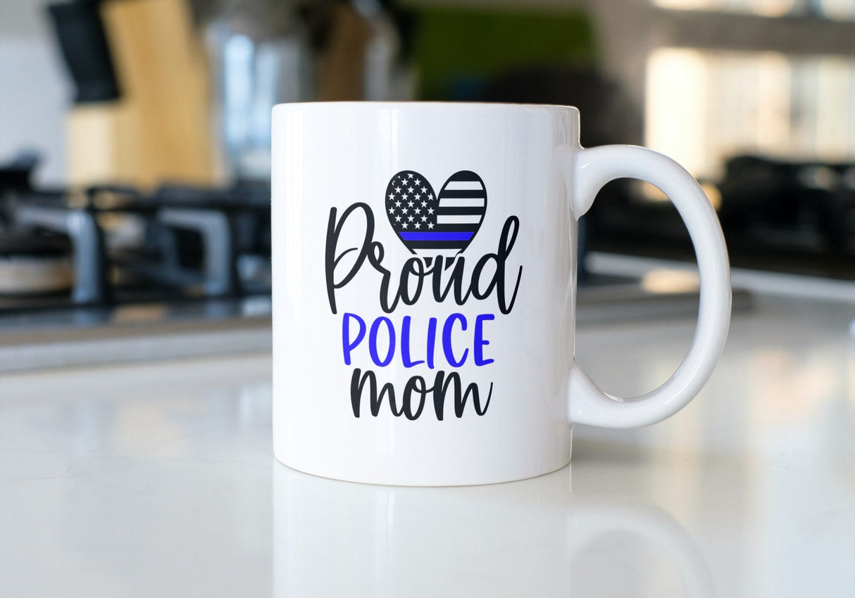 Proud Police Mom SVG Cut File