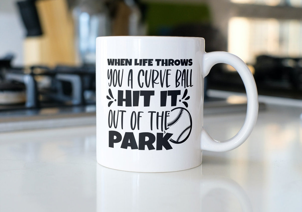 When Life Throws You A curve Ball Hit It Out Of The Park SVG Cut File