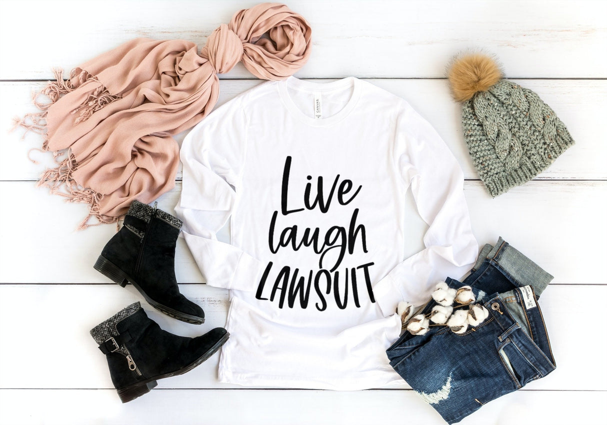 Live Laugh Lawsuit SVG Cut File
