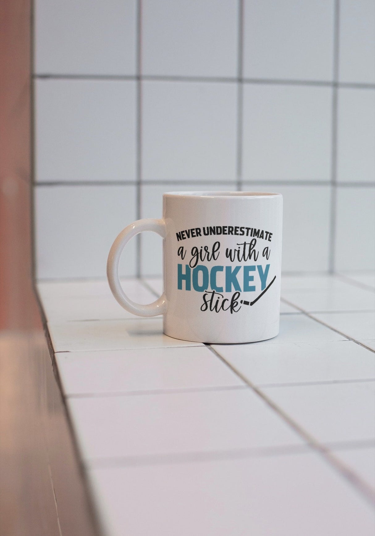 Never Underestimate A Girl With A Hockey Stick SVG Cut File