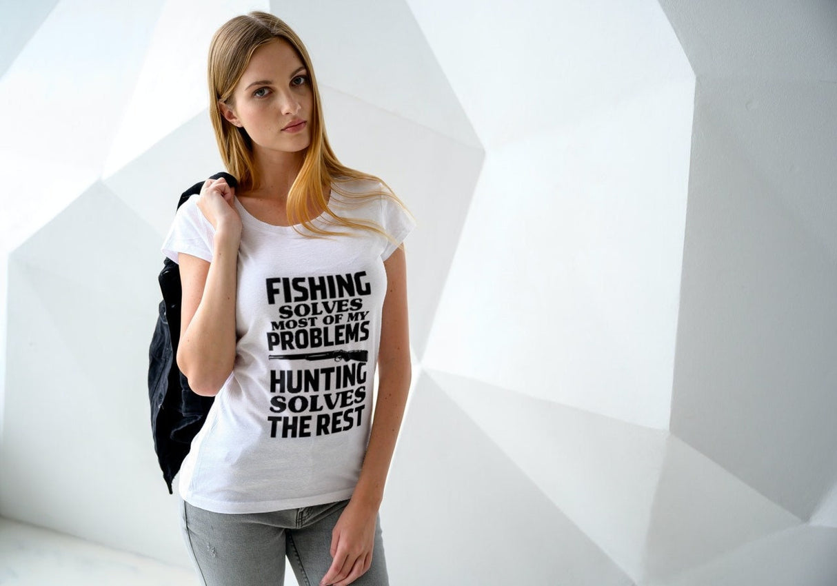 Fishing Solves Most Problems SVG Cut File